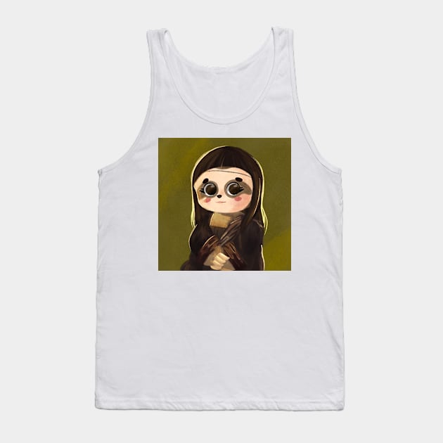 slowlisa, beautiful sloth named lisa like monalisa Tank Top by byjilooo